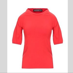 NWT Red bodycon sweater Sz S